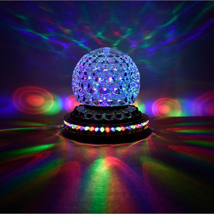 party lights dj disco ball lights rgb led stage rotating crystal