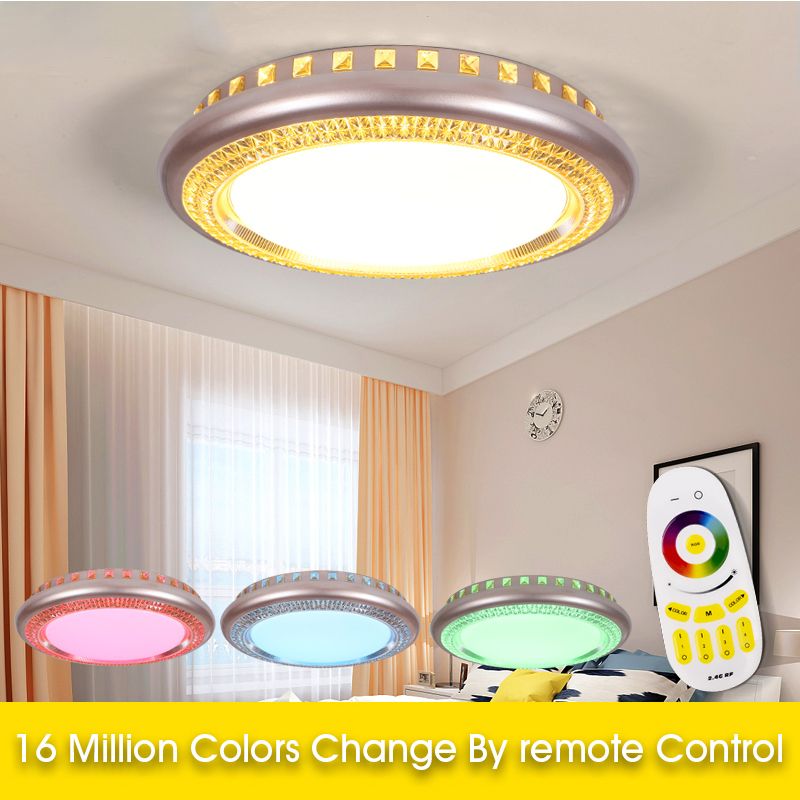 2019 Remote Control Living Room Bedroom Modern Led Ceiling Lights 2019 Remote Control Living Room Bedroom Modern Led Ceiling Lights Rgb Colorful Lamp Dimming Avize From Dpgkevinfan