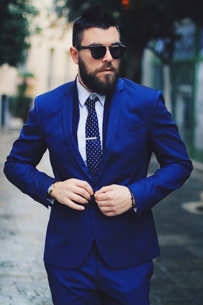 royal blue jacket suit