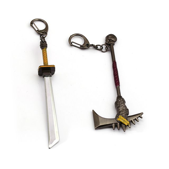 acheter fortnite porte cles 12cm metal h6 marteau epee bataille royale axe porte cles jeu de cles de la chaine bijoux sleutelhanger de 40 21 du - fortnite gardien des cles