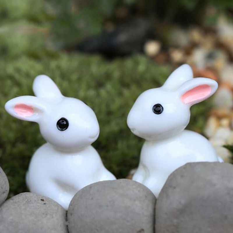 satin al yeni peri bahce minyatur tavsan beyaz bunny yapay mini tavsanlar dekorlari recine el sanatlari bonsai dekorasyon paskalya tavsani peyzaj