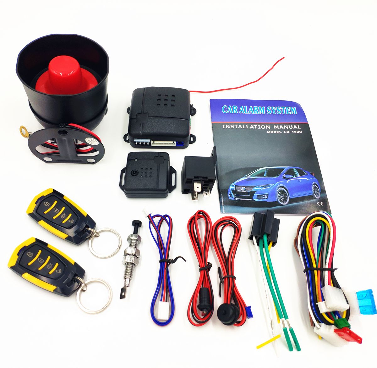CarBest L218 3-Channel 1-Way Car Alarm Vehicle Security Keyless Entry System Alarm Car Alarm CAR ALARM 1way Online with $43.71/Set on Uppower's Store ...