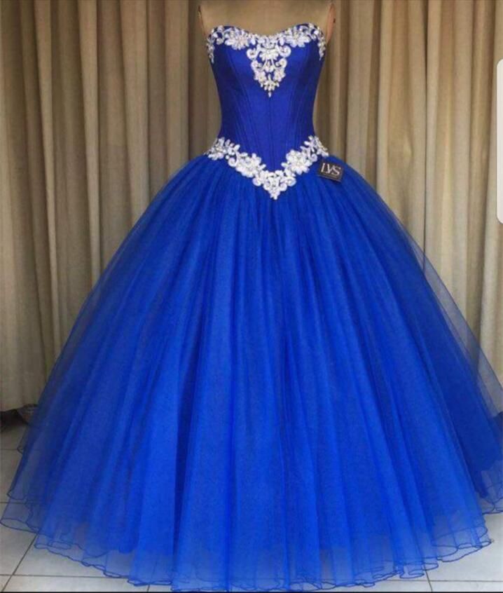 vestidos de 15 años blue