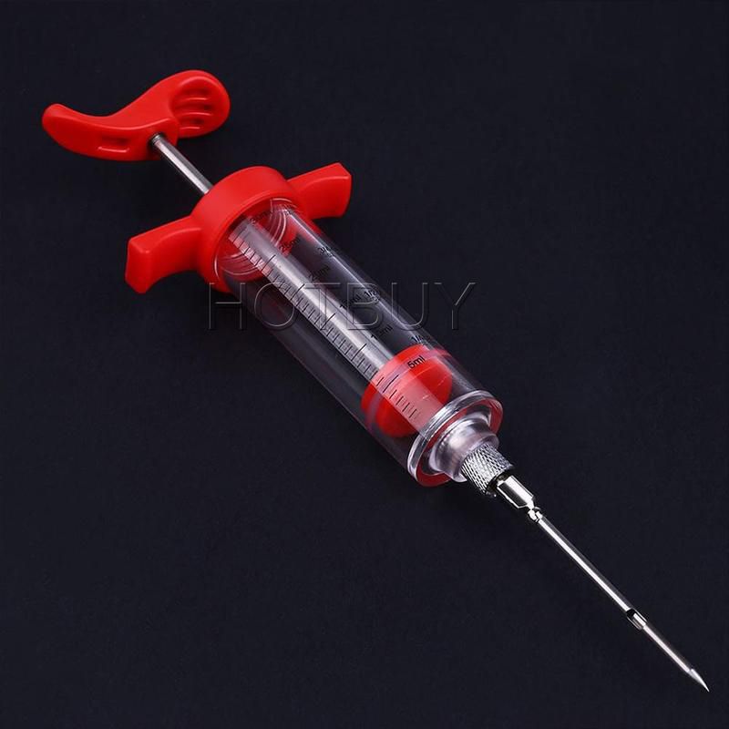 2021 BBQ Meat Syringe Marinade Injector Poultry Turkey Chicken Flavor Syringe Cooking Sauce