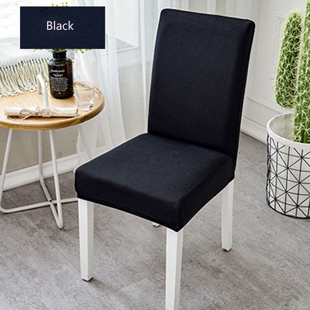 Elastic Stretch Washable Dining Chair Slipcovers Protective Elastic Seat Covers Pillow Case