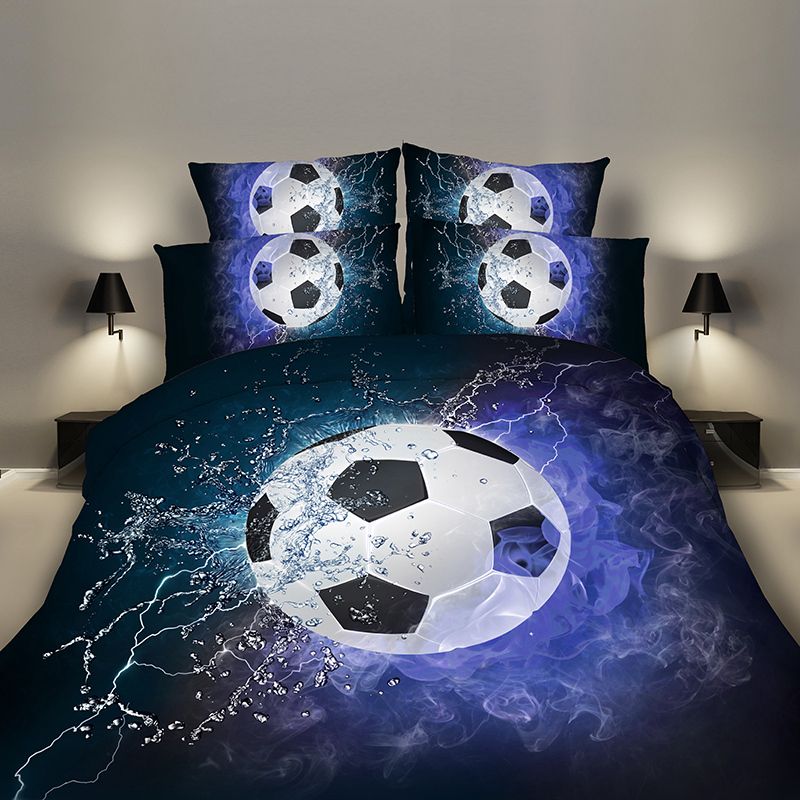 Football Bedding Set Single Twin Full Queen King Size Home Textiles Football Bedding Set Single Twin Full Queen King Size Home Textiles Duvet Cover Quilt Bed Pillow Cases Sports Train Striped Covers