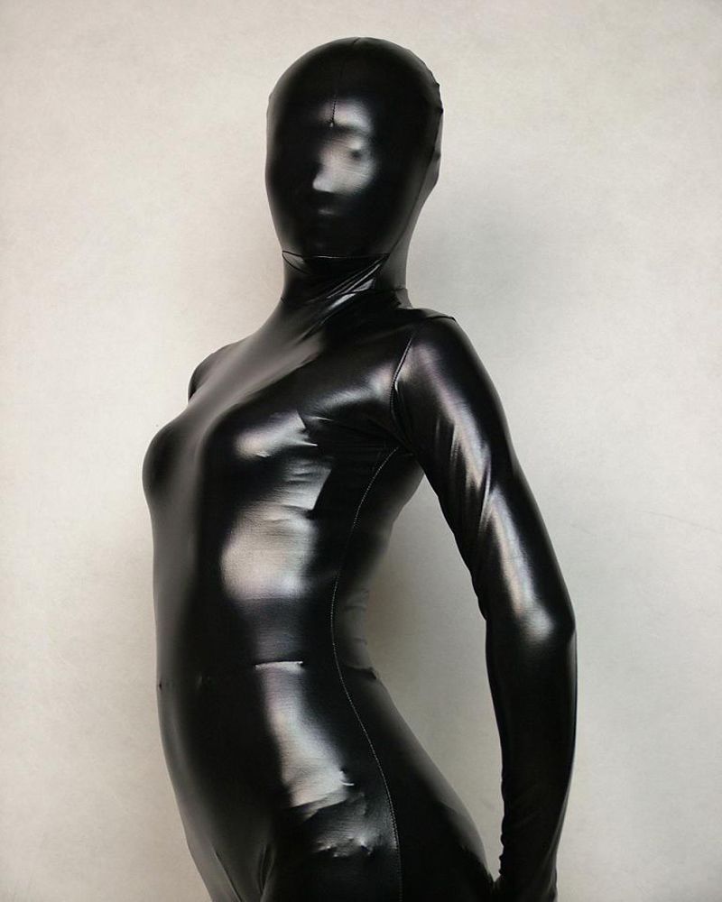 latex full body female suit Penis not circumsized