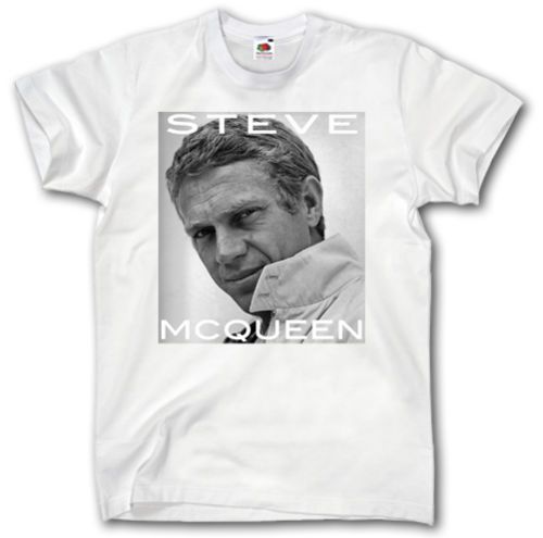 STEVE MCQUEEN T SHIRT S-XXXL BULLITT PORSCHE RACING FORD MUSTANG AUTO FILM STAR STEVE MCQUEEN T SHIRT S-XXXL BULLITT PORSCHE RACING FORD MUSTANG AUTO FILM STAR