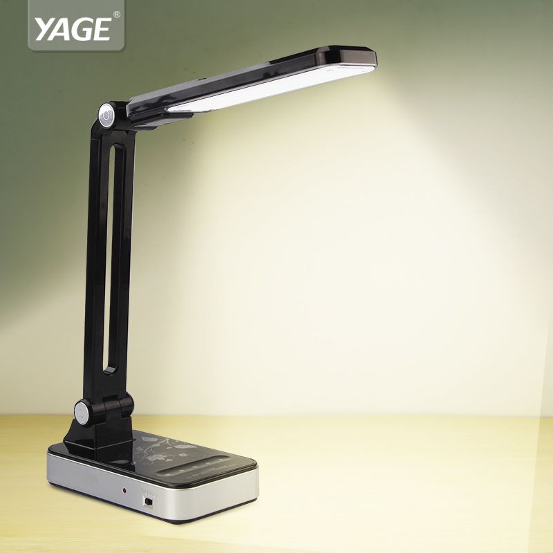 Yage 3986 Led Desk Lamp 1 8w Adjusted Lexibly Table Light Non Limit Brightness 30pcs Ac 110v 220v Black White Usa Eu Uk Plug