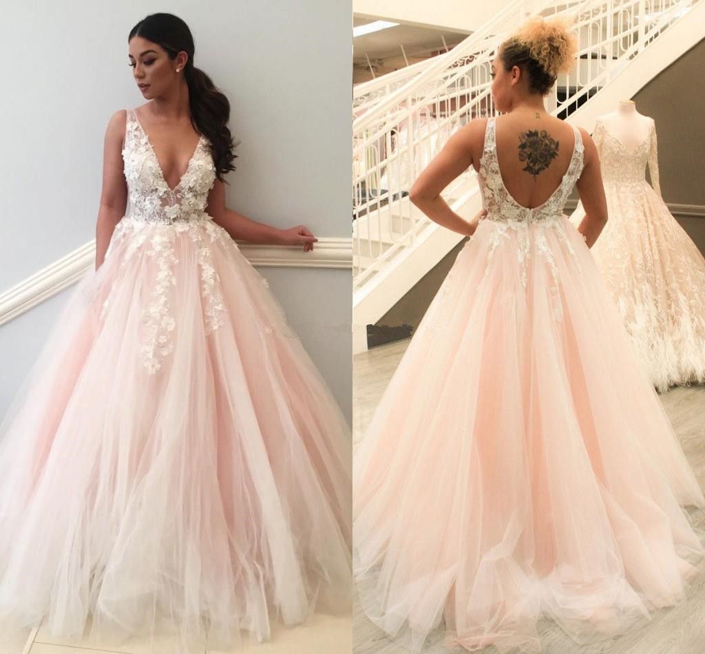 pink plus size evening gowns