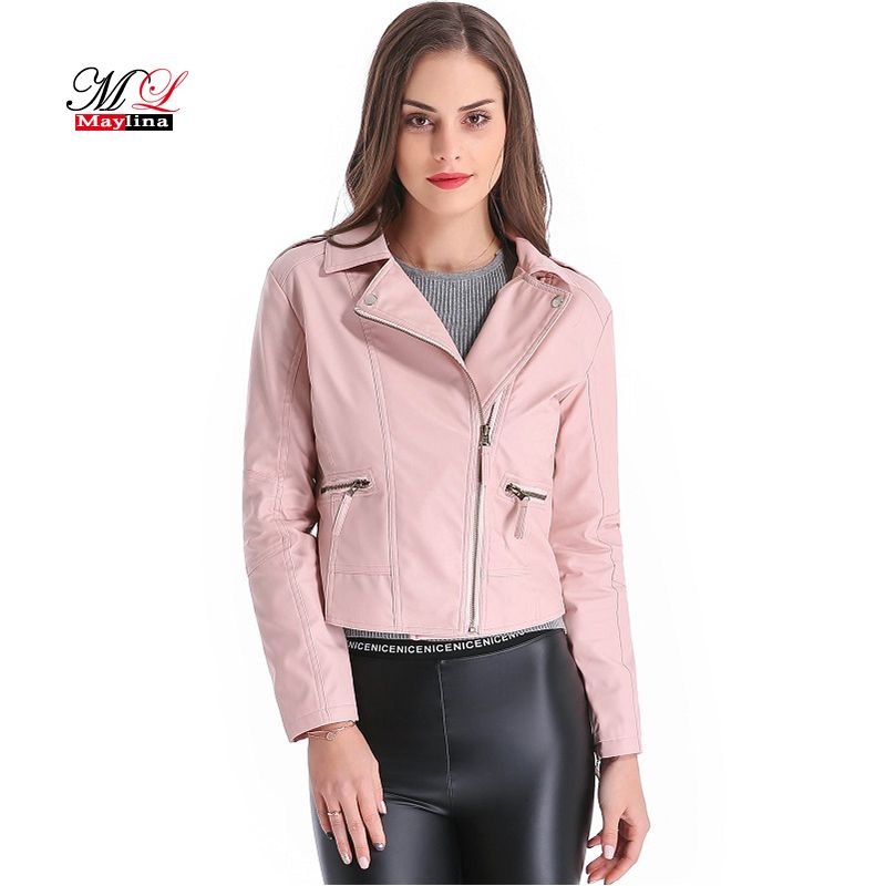 2019 Maylina Plus Size 4xl Leather Jacket Women Short Pu Faux Soft 2019 Maylina Plus Size 4xl Leather Jacket Women Short Pu Faux Soft Basic Moto Jackets Female Biker Motor Casaco Feminino Coat Outwear From Missher