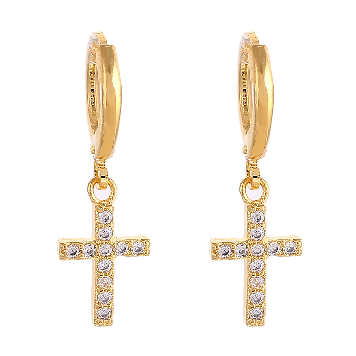 2021 Cross Dangle Earrings Religious Jesus Stone Earrings Jewelry ...