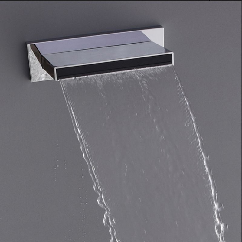 2018 Bathroom Waterfall Shower Heads Abs Plastic Big Water 2018 Bathroom Waterfall Shower Heads Abs Plastic Big Water Showerhead Wall Mounted Chrome 200 130mm Showers Square Shape From Setsail411 142 72 Dhgate