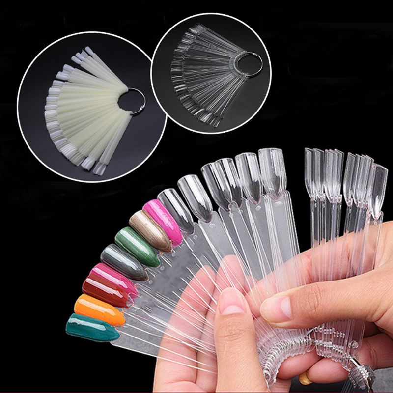 Nail Art Display Practical Fan Nail Polish Display Art New Diy Gel