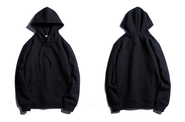 unprinted moletom com capuzs