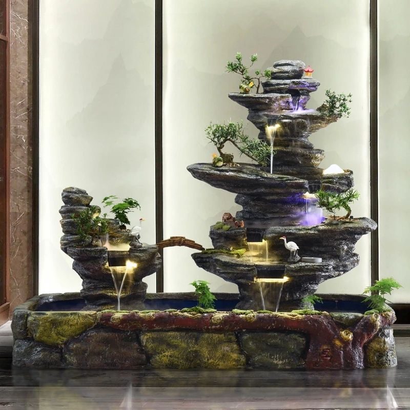 2021 Water Town Story Balcony Decoration Garden Courtyard Indoor Living