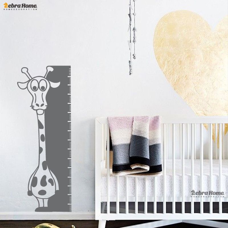 tickers animals giraffe height measurement ruler baby growth chart