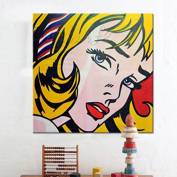 Roy Lichtenstein Poster /" Girl with Hair Ribbon /" Guggenheim Museum 1993 in Mint