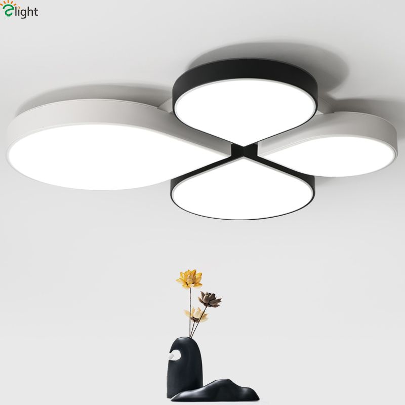 Großhandel Nordic Metal Clover Dimmbare Led Deckenleuchten ... Großhandel Nordic Metal Clover Dimmbare Led Deckenleuchten ...