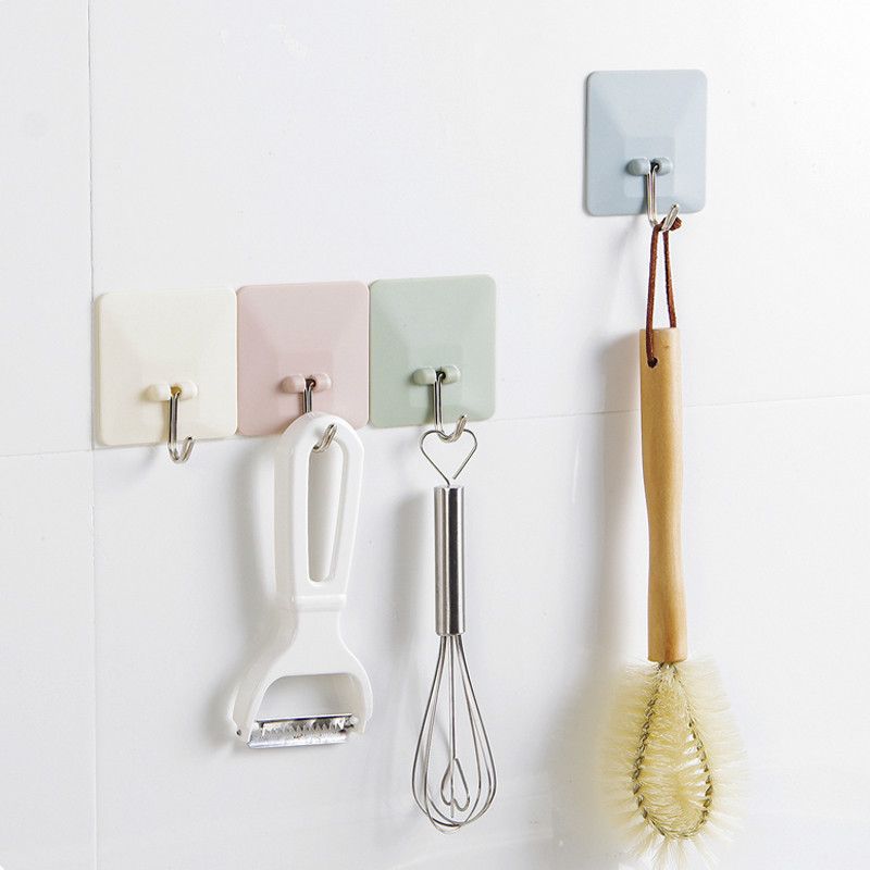 2018 wall hooks for hanging keys clothes strong self adhesive hooks