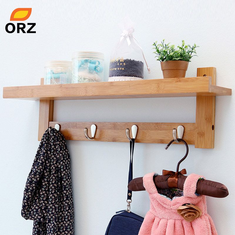 Details About Wall Shelves Mount Coat Rack Storage Shelf Display Organizer Hooks Entryway