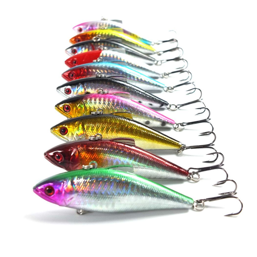2019 Hot Sale Vib Fishing Lures Bait 8.5cm 12g With Hooks Fishing