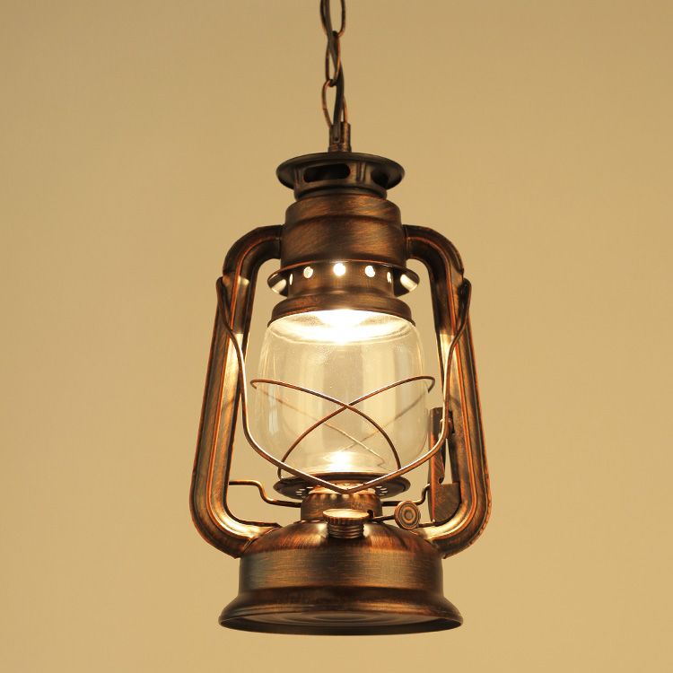 Retro Lantern Pendant Lamps Outdoor Waterproof Antique Kerosene Lamp Retro Lantern Pendant Lamps Outdoor Waterproof Antique Kerosene Lamp Nostalgic Decoration Led Industrial Wind Creative Lighting Track Pendants