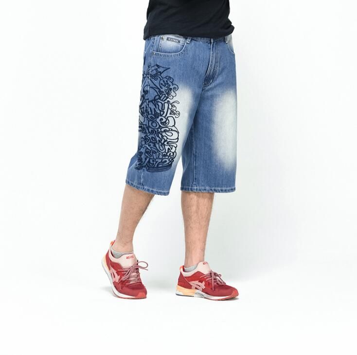 pantaloncini jeans uomo larghi