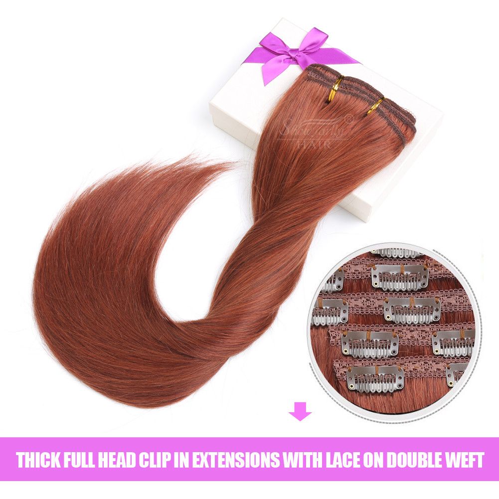 Malaysian Silk Straight Hair Weave Clip In Hair Extensions
