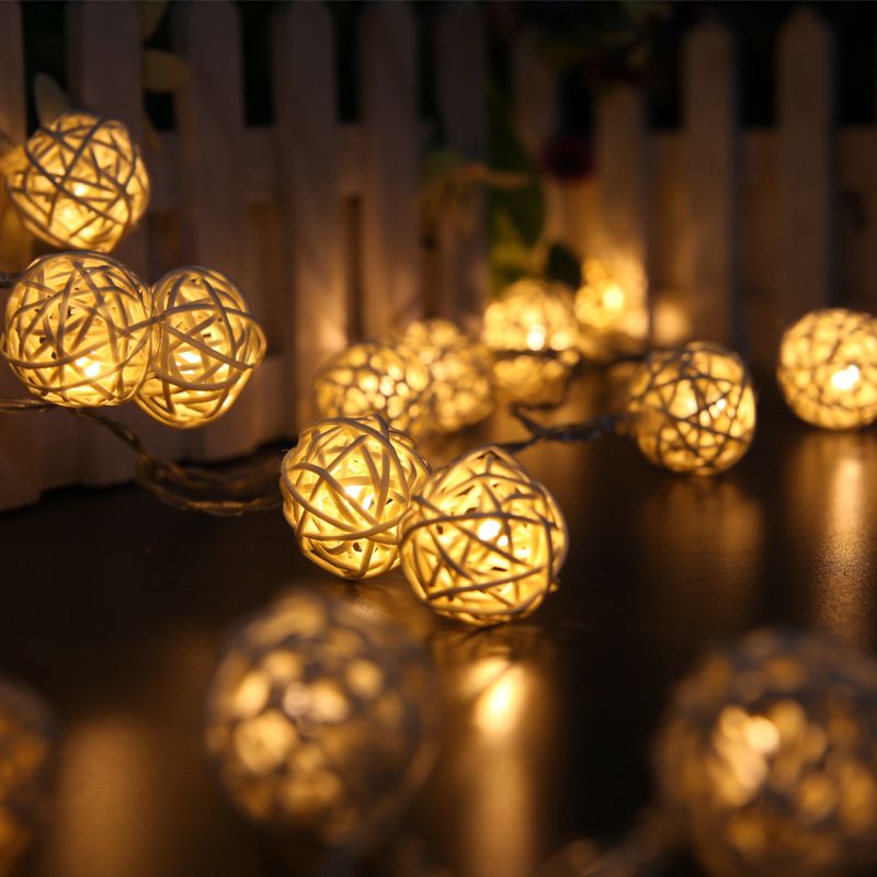 Fashion 20 Led Festoon Light Party Ball String Lamp Garland Fashion 20 Led Festoon Light Party Ball String Lamp Garland Fairy Lights Wedding Pendant Garden Outdoor Decoration Round Low