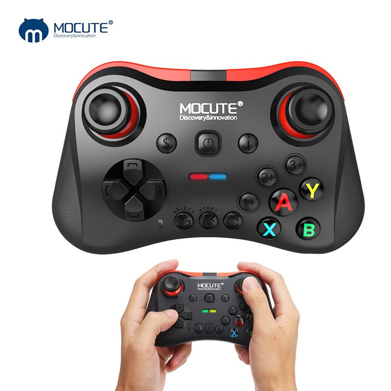 mocute 056 bluetooth gamepad android wireless joystick vr controller fortnite mobile joypad for pubg smartphone smart tv box pc computer games controller - can you use controller on fortnite pc