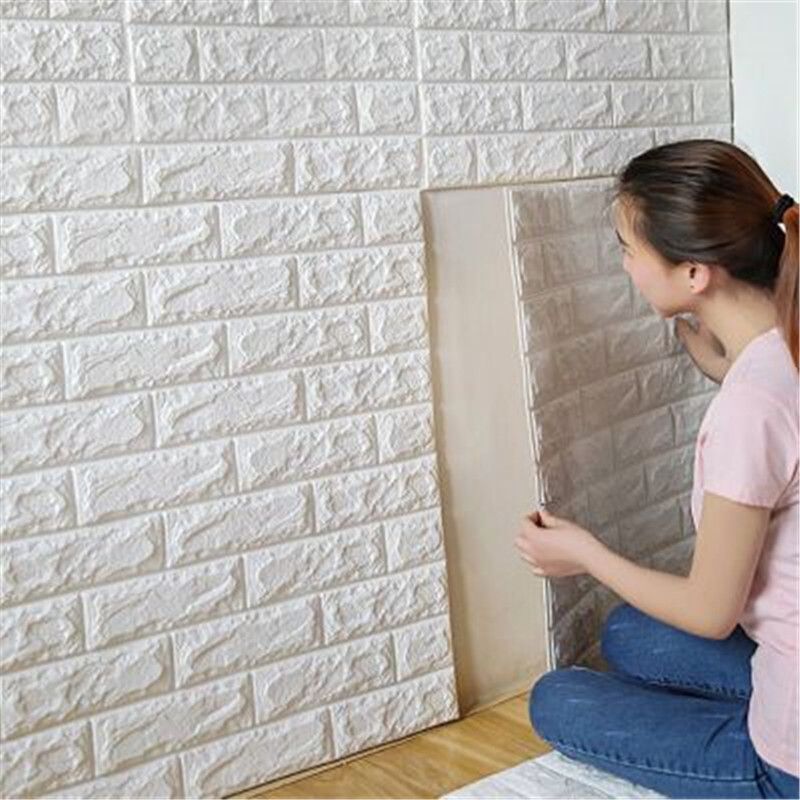 70x77cm pe foam 3d wall stickers safty home decor wallpaper diy wall