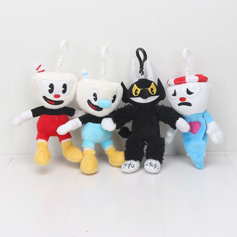 cuphead plush keychain