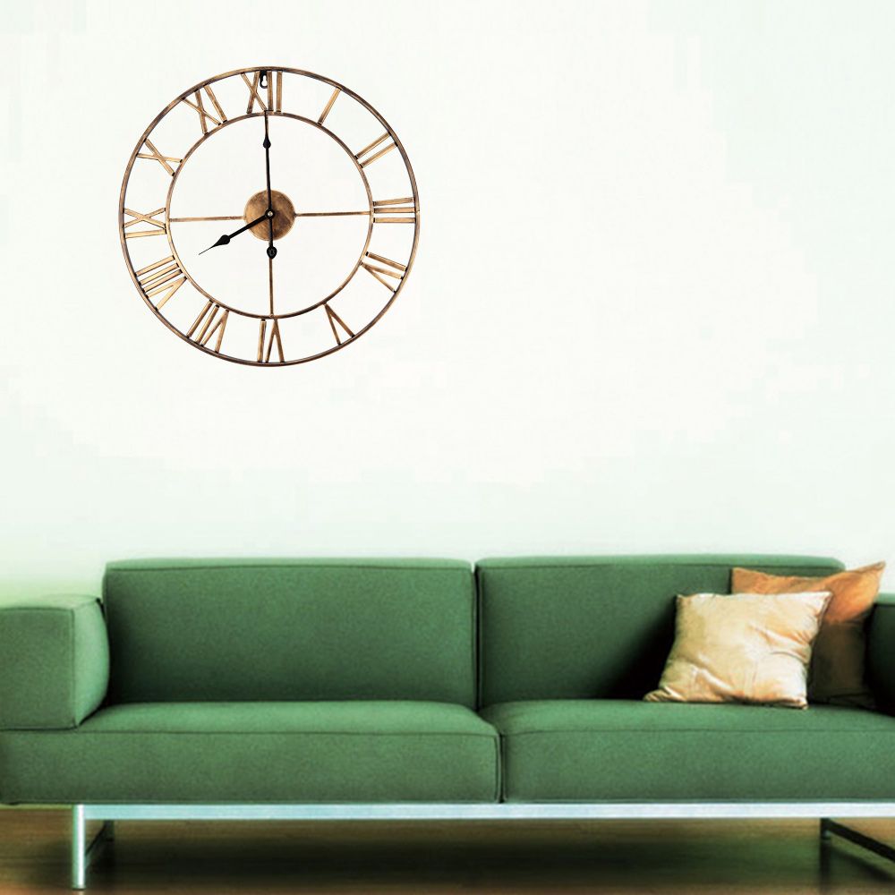18 5 Inch 3d Large Iron Retro Decorative Wall Clock Big Art Gear 18 5 Inch 3d Large Iron Retro Decorative Wall Clock Big Art Gear Roman Numerals Clocks Design The On Wacth Quartz Og