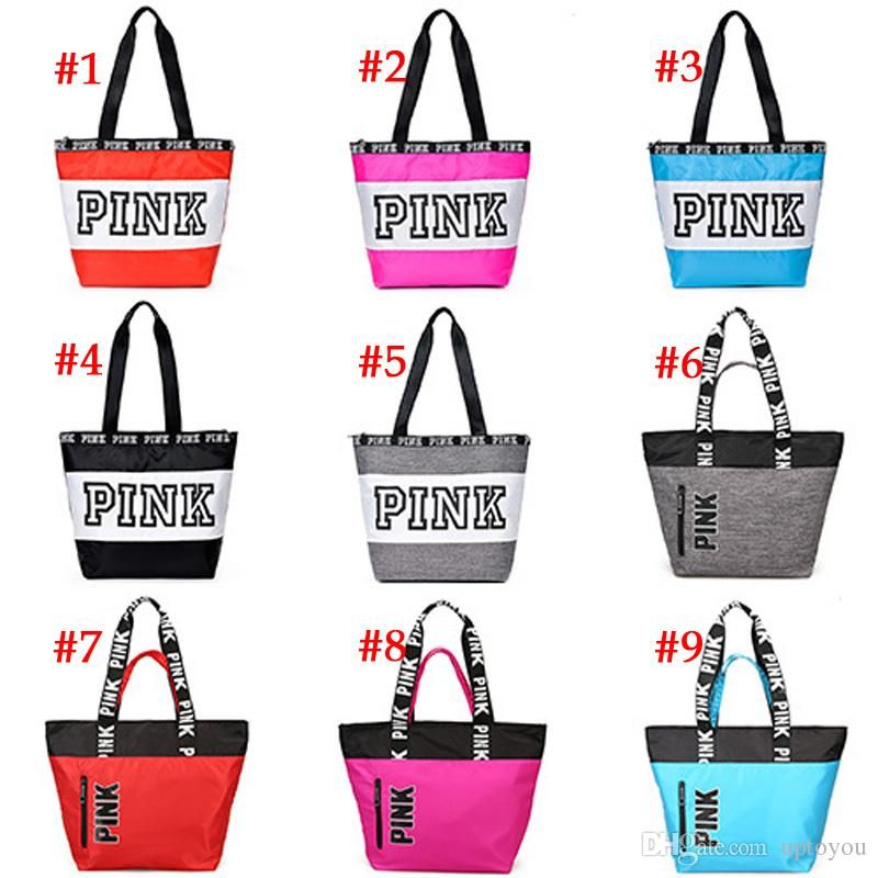2019 PINK Letter Handbags Shoulder Bags Pink Purse Totes Travel Duffle