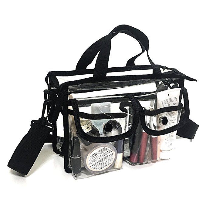 2020 Clear Pvc Bag Cosmetic Bags Case With Removable And Adjustable