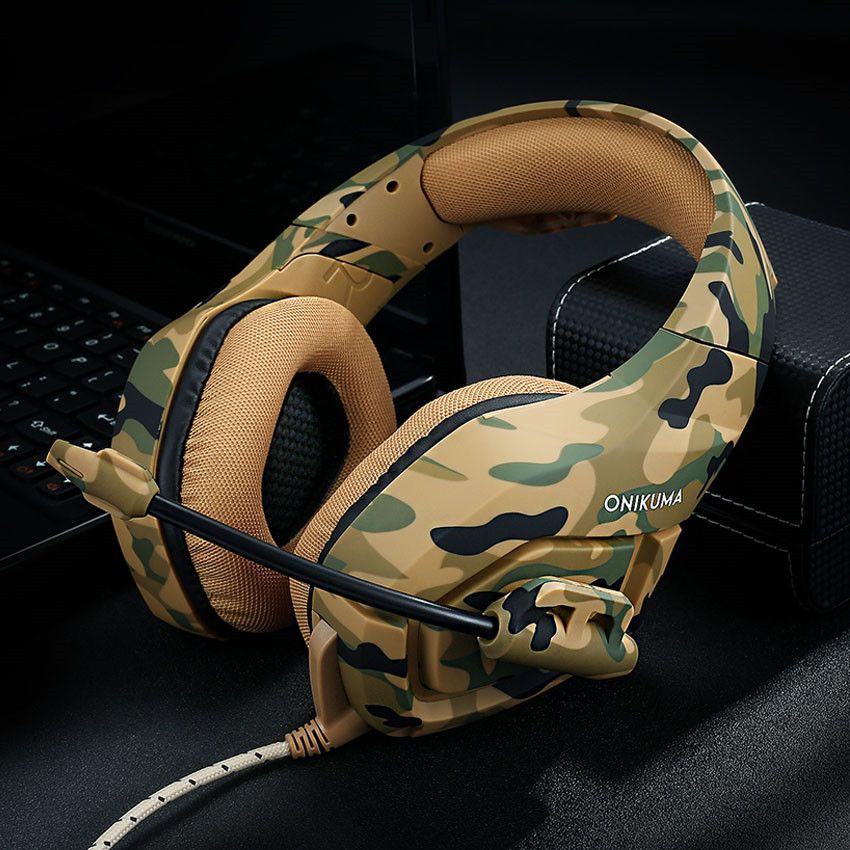 Наушники Панасоник <b>ONIKUMA</b> К1 <b>Casque</b> Камуфляж PS4 Xbox ...
