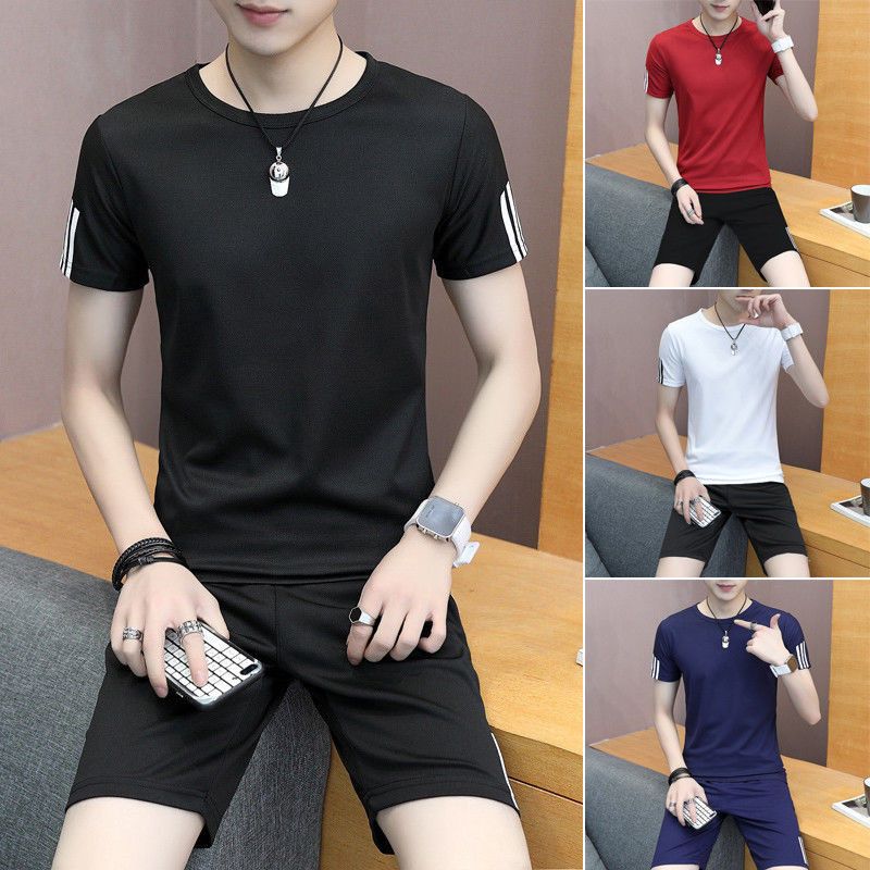 completo uomo con t shirt