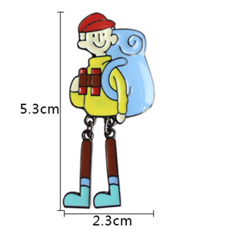 compre de dibujos animados cool boy broche de metal esmalte pin