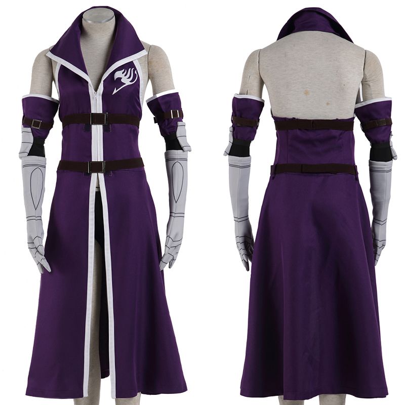 Grosshandel Fairy Tail Erza Scarlet Lila Cosplay Kostum Von Zazzycos 71 79 Auf De Dhgate Com Dhgate