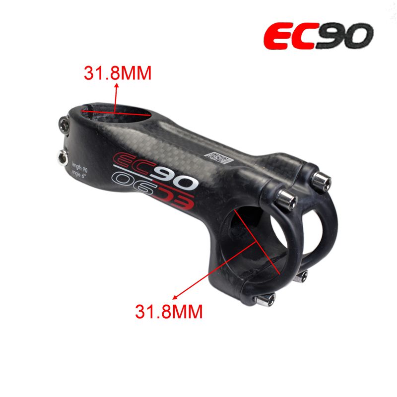 EC90 Carbon Fiber Bicycle Stem MTB Road Bike Stems 31.8// 28.6mm 25.4//28.6mm 17°