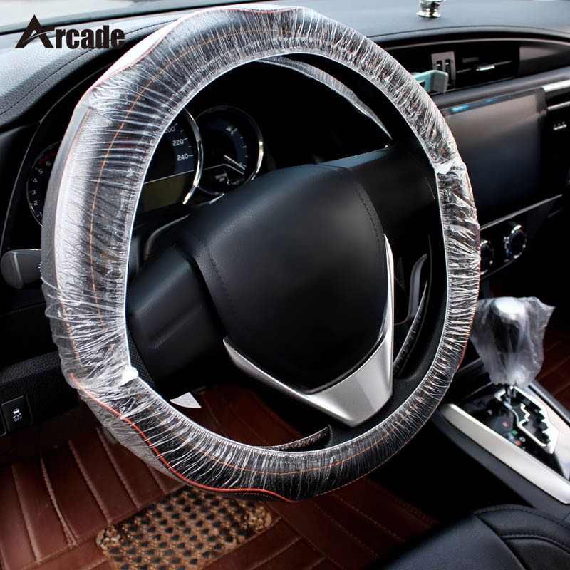 Arcade Universally Car Disposable Plastic Steering Wheel Cover Arcade Universally Car Disposable Plastic Steering Wheel Cover Waterproof For Heated Seats Covers Cushion From Minio 40 68 Dhgate