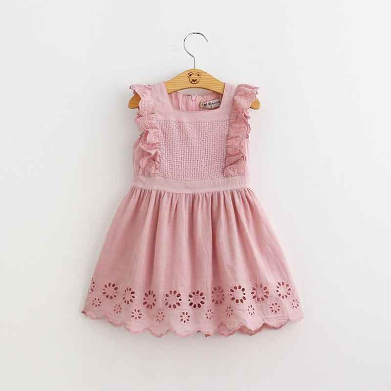dusty rose little girl dress