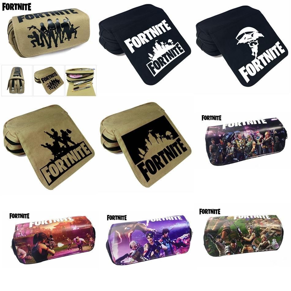 compre 2018 13 diseno billetera fortnite lapiz bolsa de dibujos animados estuches de lapiz papeleria bolsa de almacenamiento de oficina de la escuela bolsas - dibujos de deriva fortnite a lapiz