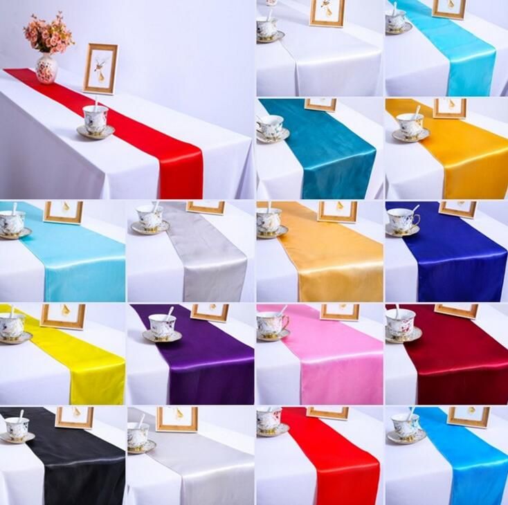 table runner satin table
