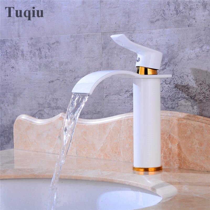 bathroom sink faucets single hole moen online cheap whitebronze bathroom sink faucet single handle hole basin cold and hot waterfall by hymen dhgatecom bathroom sink faucets single hole moen online cheap whitebronze bathroom sink faucet single handle hole basin cold and hot waterfall by hymen dhgatecom