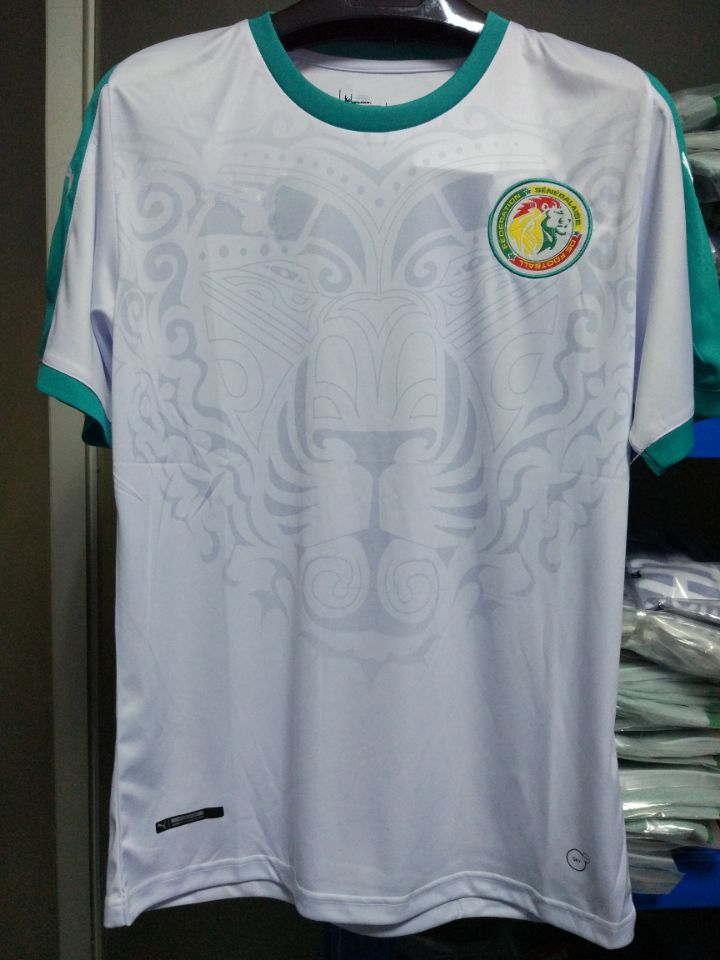 2019 Senegal World Cup Soccer Jersey 2018 Away White 10 ...