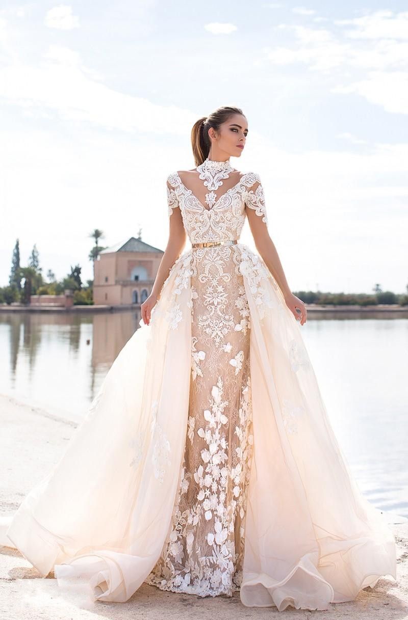 Acquistare 2016 Llorenzorossib Ridal Dresses Wedding Dresses Wish Sash Sexy  Backless Bridal Gowns Bridal Abiti Da Sposa Applique Disaccabile Sirena  Abito Da Sposa Economico | Consegna Veloce E Qualità | It.Dhgate