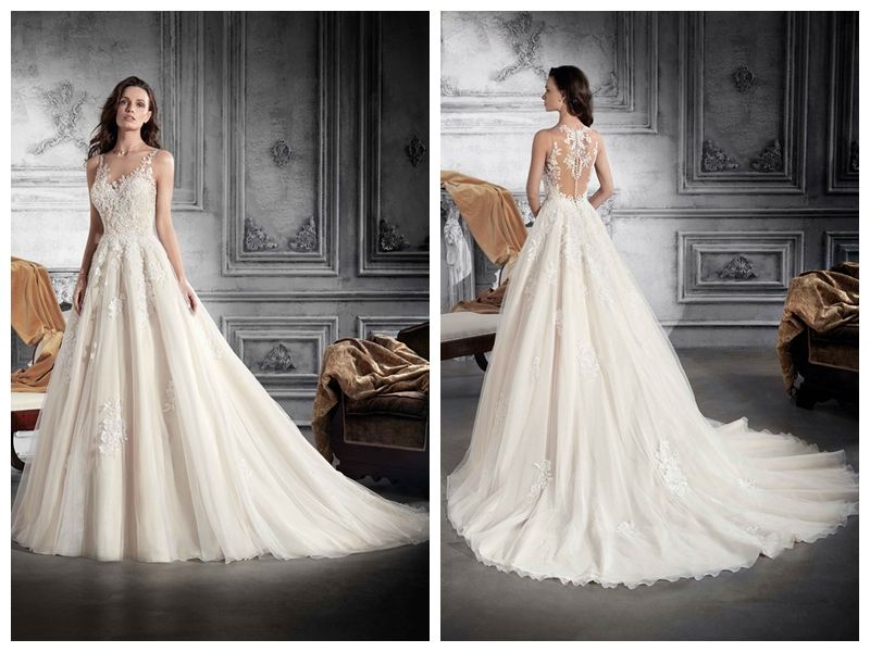 compre 2018 vestidos de novia robe de mariée demetrios 791 ivory