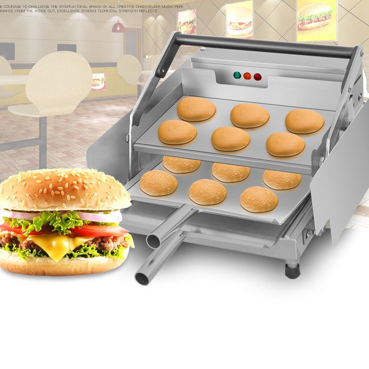 Fried Chicken Shop Electric Hamburg Machine Commercial Hamburg Heating Machine Bun Toaster Hamburger Machine For Sale